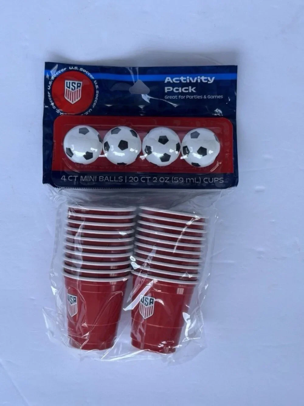 NEW Official US Soccer Party Supplies Huge Lot Cups Balls Picks USMNT Sealed #2